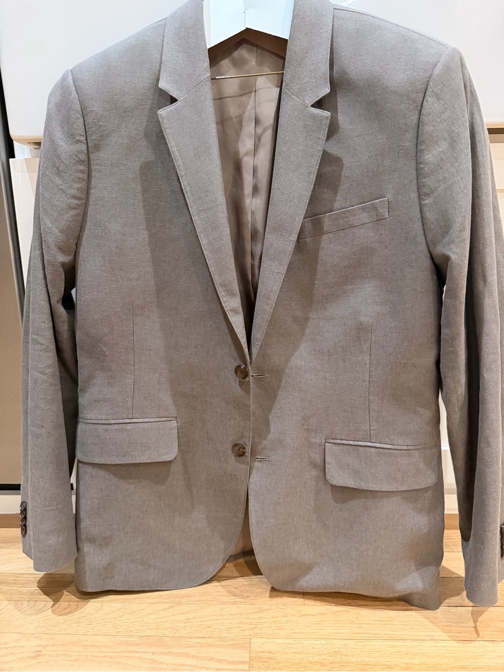 Abercrombie Men's Gray Brown Two-Button Blazer - Classic Suit Jacket